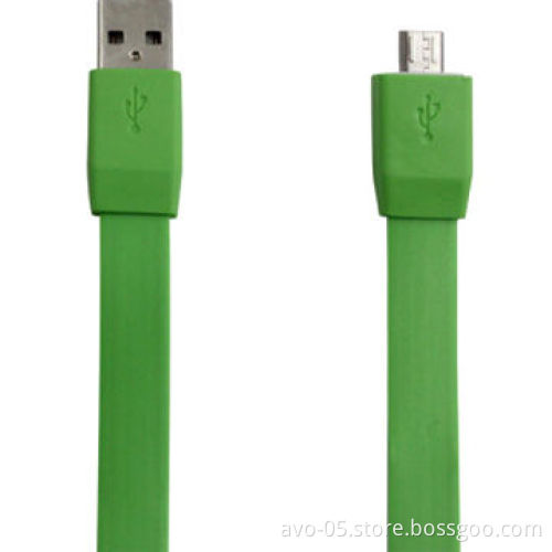 USB AM to Micro USB Cable, Flat Cable